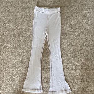 Free People Under the stars thermal pant in white size small
